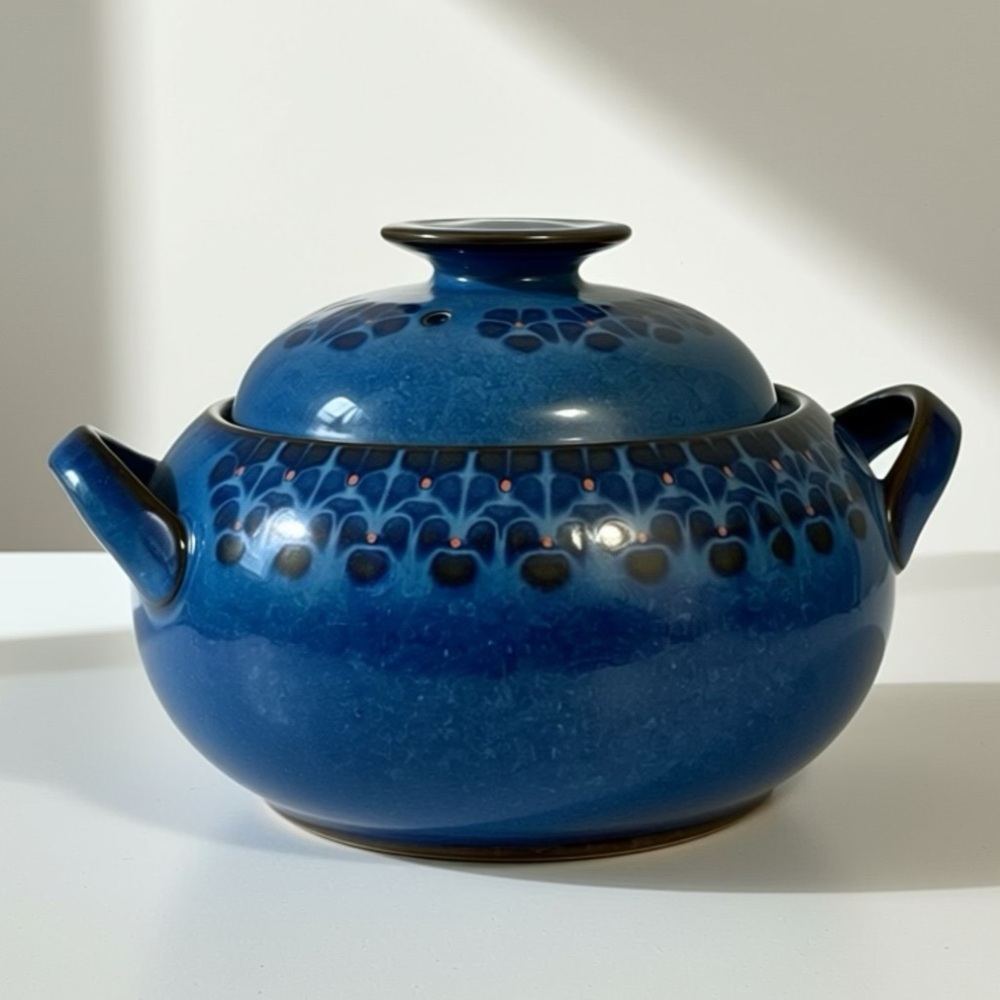 DENBY Stoneware Midnight Casserole Dish w/ Lid